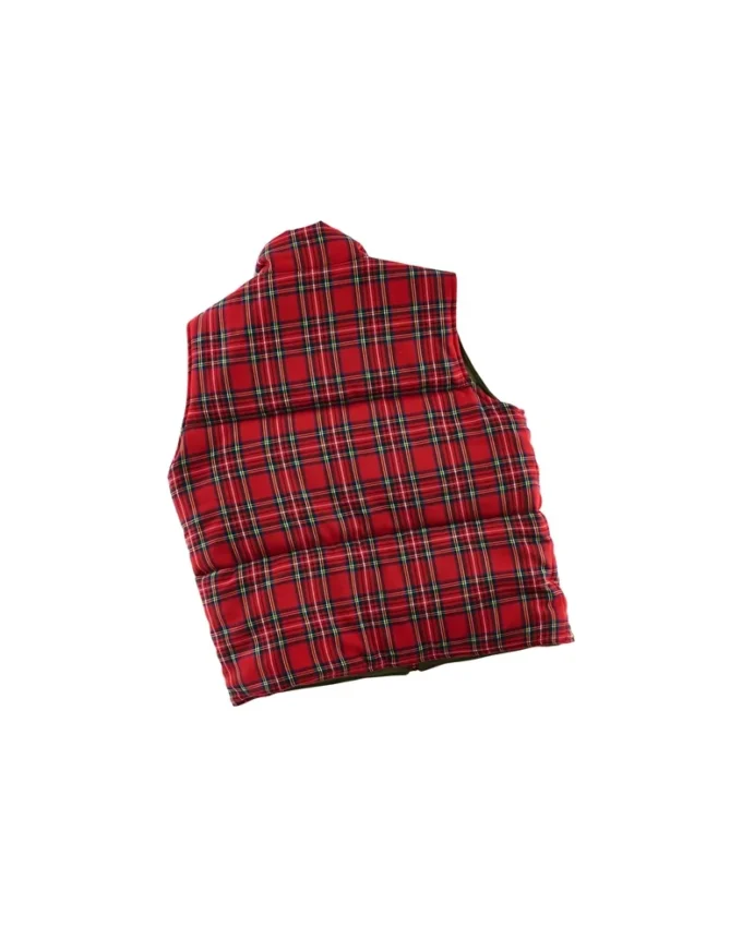 Gilet imbottito tartan