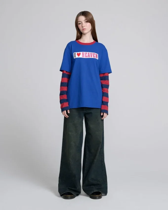 I <3 Heaven Maglia a maniche lunghe a strati