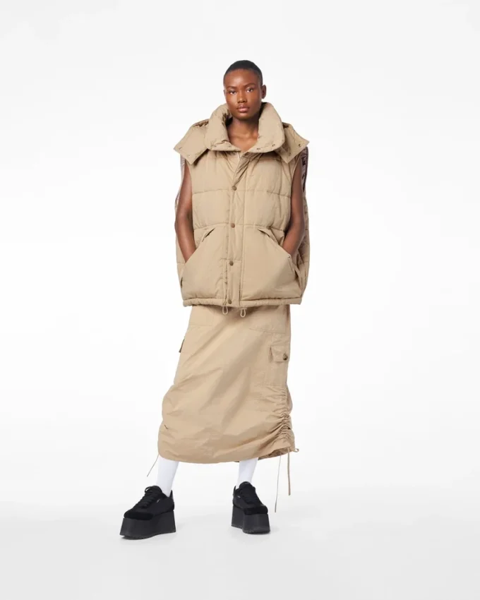 Il gilet imbottito oversize