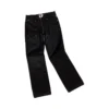 Jeans rivestiti con zip frontale