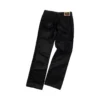 Jeans rivestiti con zip frontale