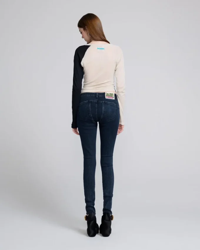 Jeans skinny a vita alta