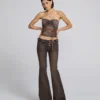 Jeans svasati con cintura staccabile