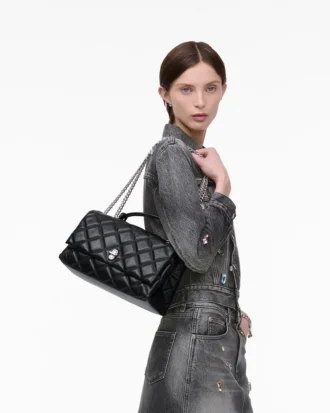 La borsa a tracolla convertibile doppia trapuntata La borsa a tracolla convertibile doppia trapuntata
