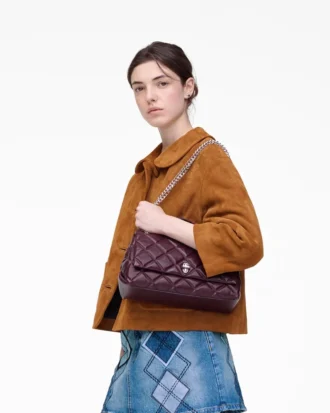 La borsa a tracolla convertibile doppia trapuntata La borsa a tracolla convertibile doppia trapuntata