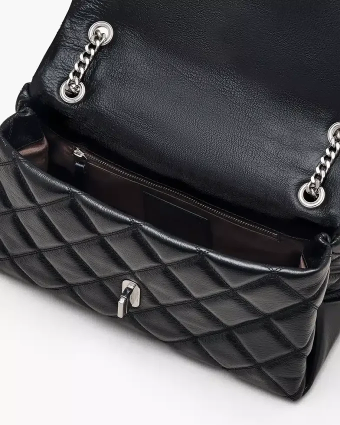 La borsa a tracolla convertibile doppia trapuntata La borsa a tracolla convertibile doppia trapuntata