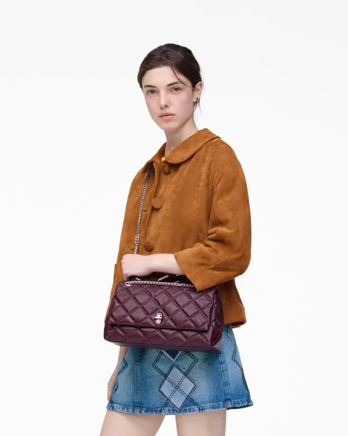 La borsa a tracolla convertibile doppia trapuntata La borsa a tracolla convertibile doppia trapuntata