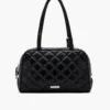 La borsa doppia in pelle trapuntata La borsa doppia in pelle trapuntata