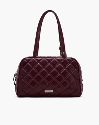 La borsa doppia in pelle trapuntata La borsa doppia in pelle trapuntata