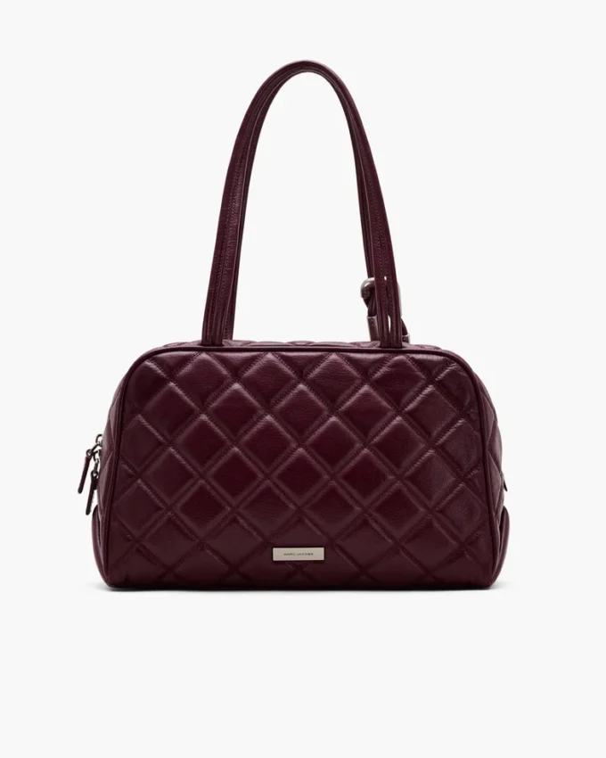 La borsa doppia in pelle trapuntata La borsa doppia in pelle trapuntata