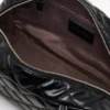 La borsa doppia in pelle trapuntata La borsa doppia in pelle trapuntata