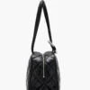 La borsa doppia in pelle trapuntata La borsa doppia in pelle trapuntata