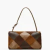 La borsa grande doppia in pelle scamosciata patchwork La borsa grande doppia in pelle scamosciata patchwork