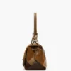 La borsa grande doppia in pelle scamosciata patchwork La borsa grande doppia in pelle scamosciata patchwork