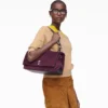 La borsa grande in pelle scamosciata Dual