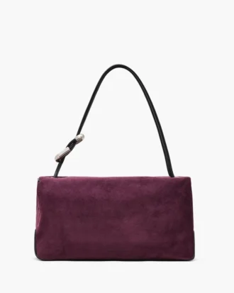 La borsa grande in pelle scamosciata Dual