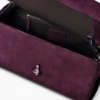 La borsa grande in pelle scamosciata Dual