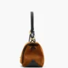 La borsa grande in pelle scamosciata Dual