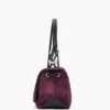 La borsa grande in pelle scamosciata Dual