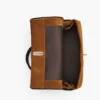 La borsa grande in pelle scamosciata Dual