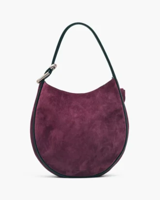 La borsa hobo grande in pelle scamosciata La borsa hobo grande in pelle scamosciata
