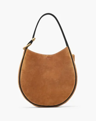 La borsa hobo grande in pelle scamosciata La borsa hobo grande in pelle scamosciata