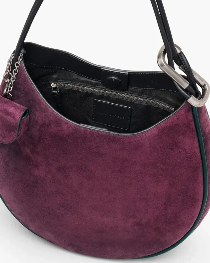 La borsa hobo grande in pelle scamosciata