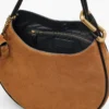 La borsa hobo grande in pelle scamosciata