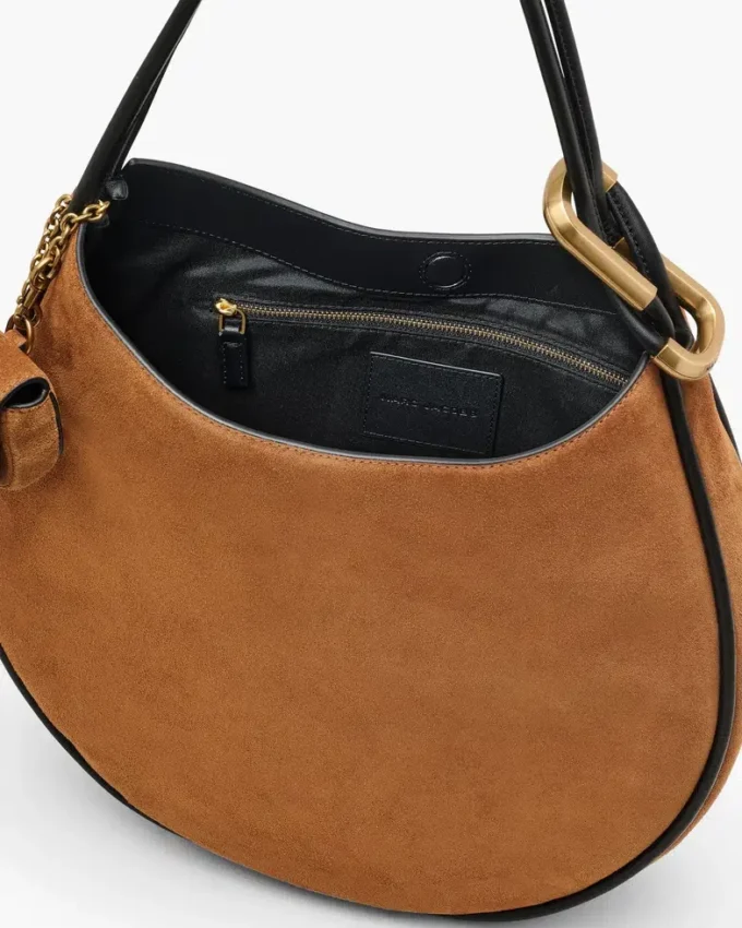 La borsa hobo grande in pelle scamosciata