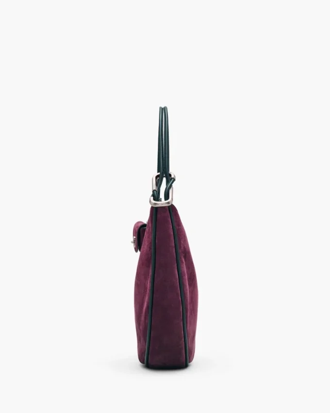 La borsa hobo grande in pelle scamosciata