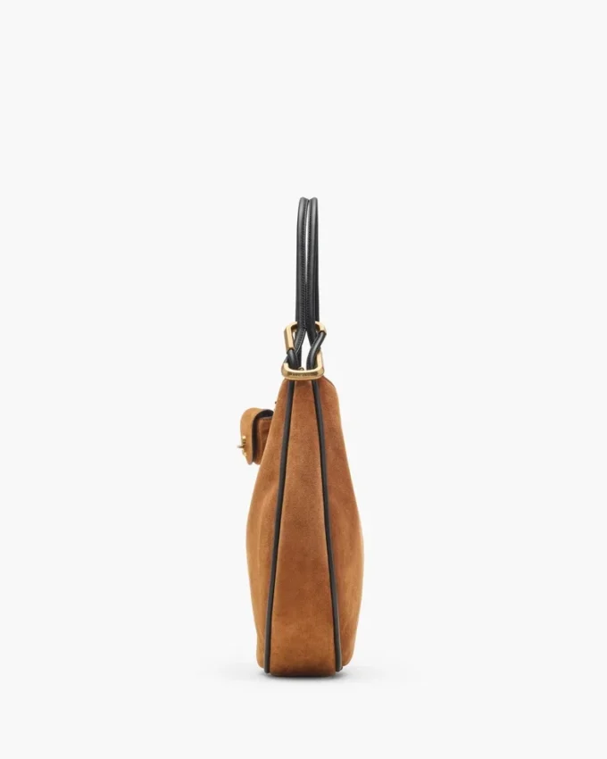 La borsa hobo grande in pelle scamosciata