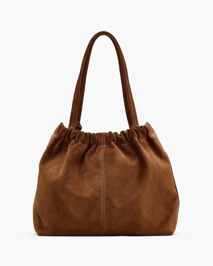 La borsa tote Cristina in pelle scamosciata La borsa tote Cristina in pelle scamosciata