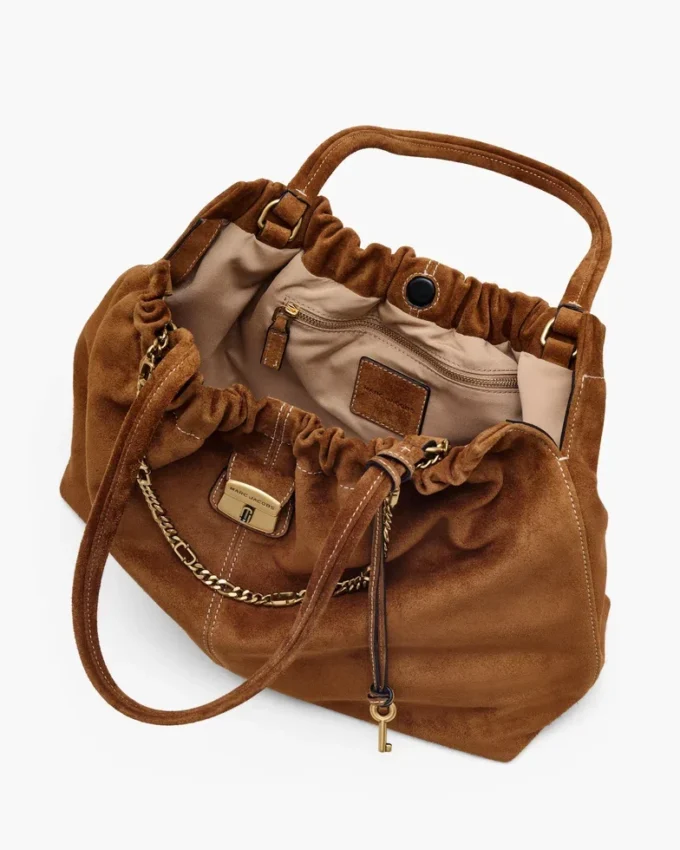 La borsa tote Cristina in pelle scamosciata La borsa tote Cristina in pelle scamosciata