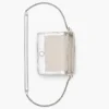 La mini borsa con catena in pelle metallizzata La mini borsa con catena in pelle metallizzata