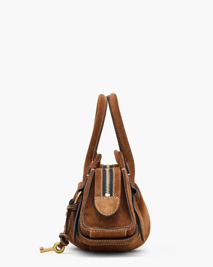 La piccola borsa Cristina in pelle scamosciata La piccola borsa Cristina in pelle scamosciata
