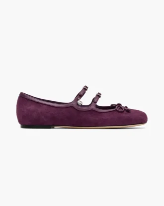Le ballerine Kiki in pelle scamosciata