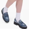 Loafer Frankie in denim slavato Loafer Frankie in denim slavato