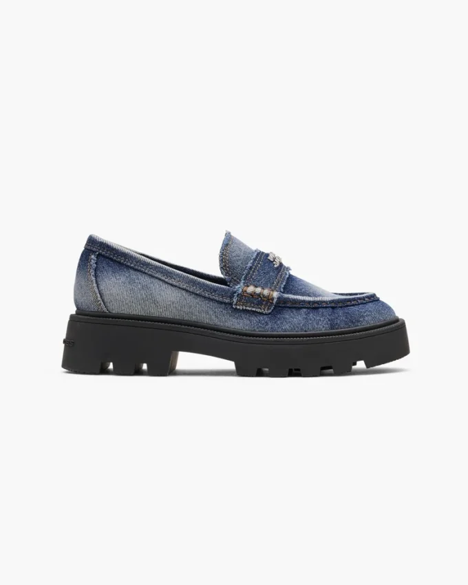 Loafer Frankie in denim slavato Loafer Frankie in denim slavato
