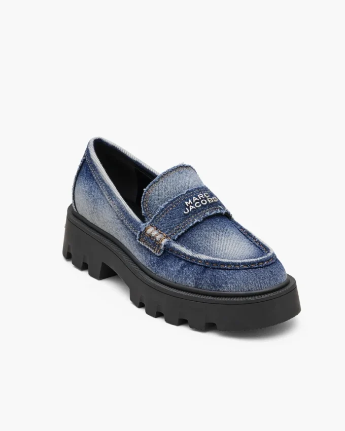 Loafer Frankie in denim slavato Loafer Frankie in denim slavato