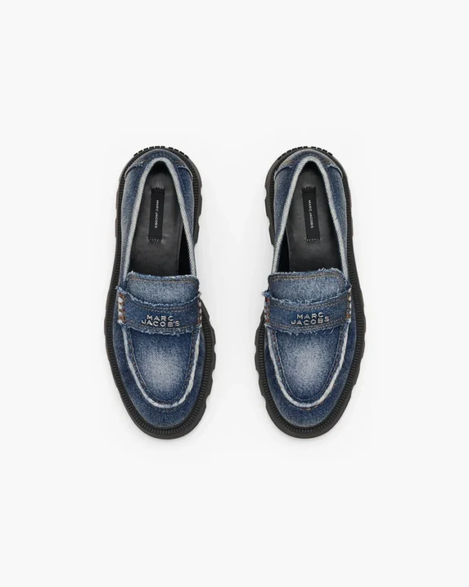 Loafer Frankie in denim slavato Loafer Frankie in denim slavato