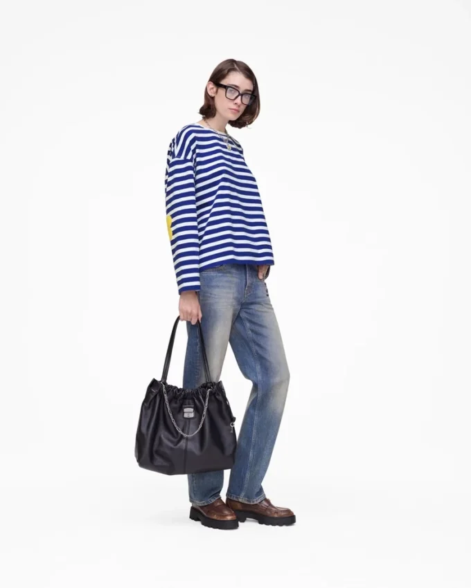 Maglia a maniche lunghe a righe Daisy