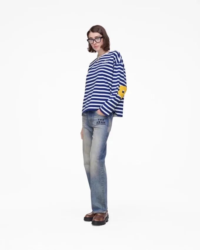 Maglia a maniche lunghe a righe Daisy
