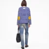 Maglia a maniche lunghe a righe Daisy