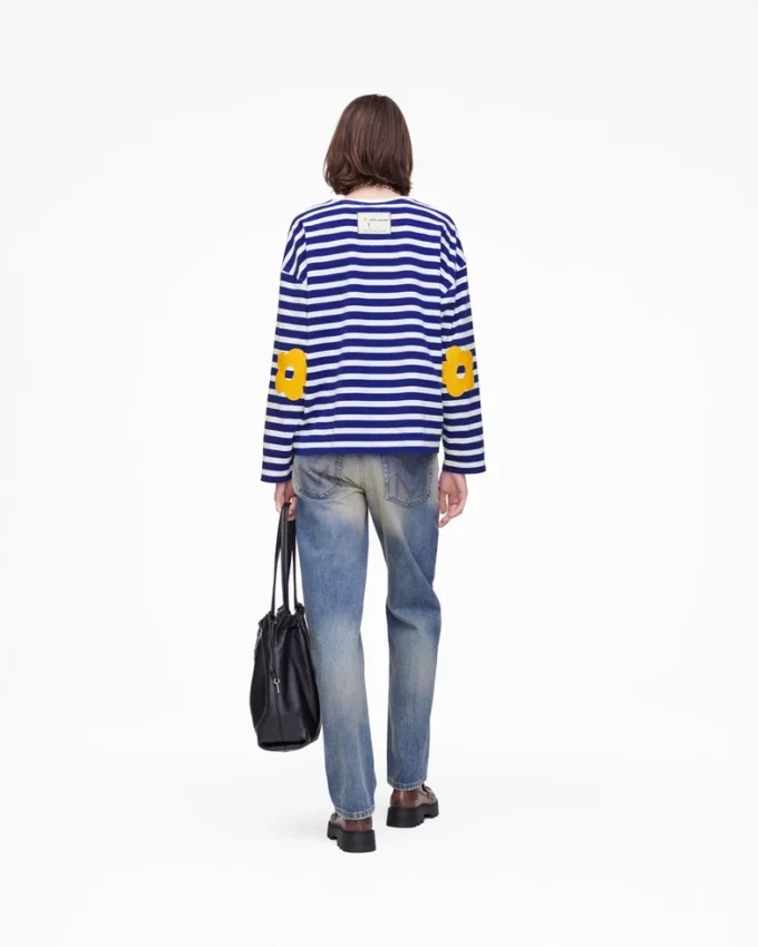 Maglia a maniche lunghe a righe Daisy