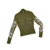 Maglia con zip placcata