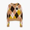 Maglia girocollo Preppy Daisy Argyle