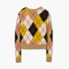 Maglia girocollo Preppy Daisy Argyle