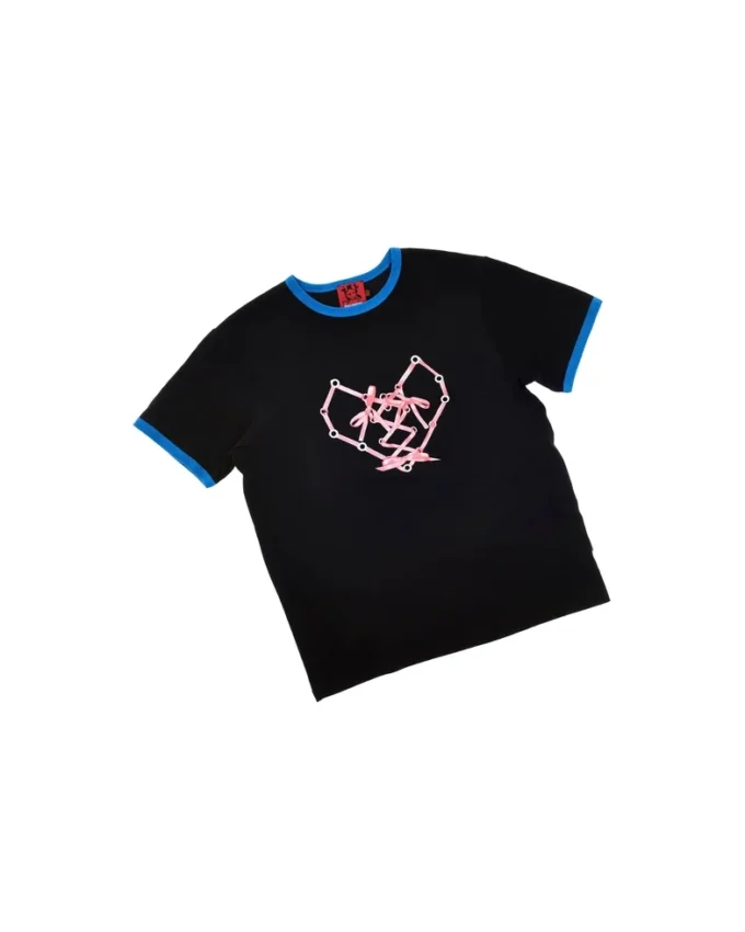 Maglietta con cuore corsetto