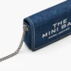 Mini borsa con catena in denim Mini borsa con catena in denim
