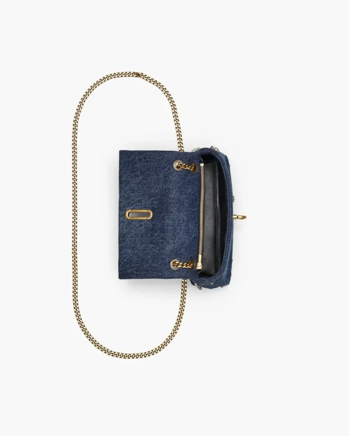 Mini borsa Trinket Charm Denim Dual Chain Mini borsa Trinket Charm Denim Dual Chain